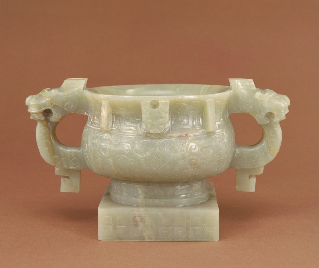 图片[1]-Jade animal ear antique copper pattern with seat type furnace-China Archive